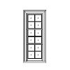 Hung Window
4-over-4-over-4 triple hung window
Unit Dimension 36" x 84"
1-3/16" TDL